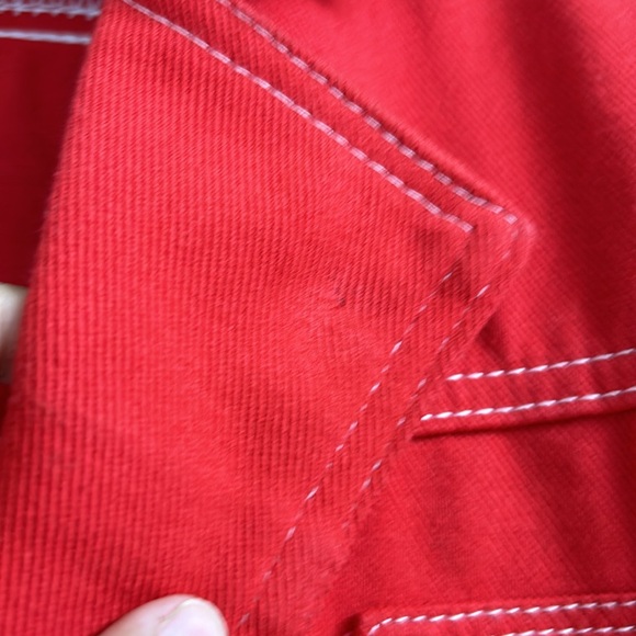 Red denim jacket - Picture 6 of 6